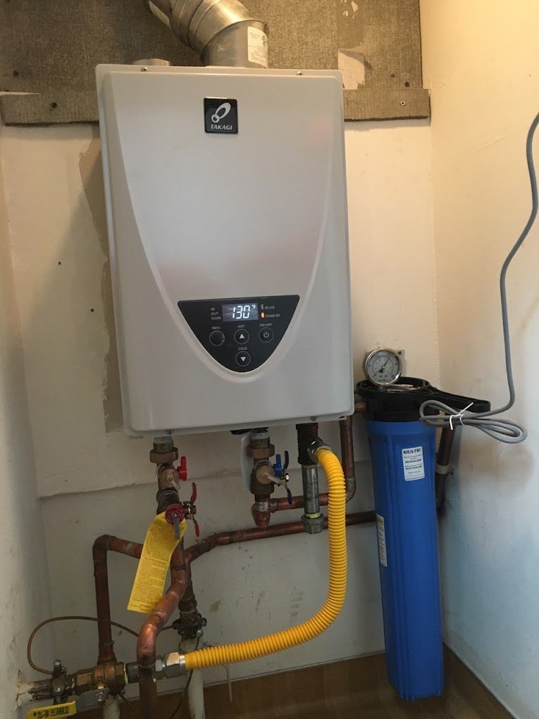 tankless water heater gas powered