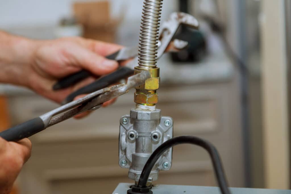 installing gas line