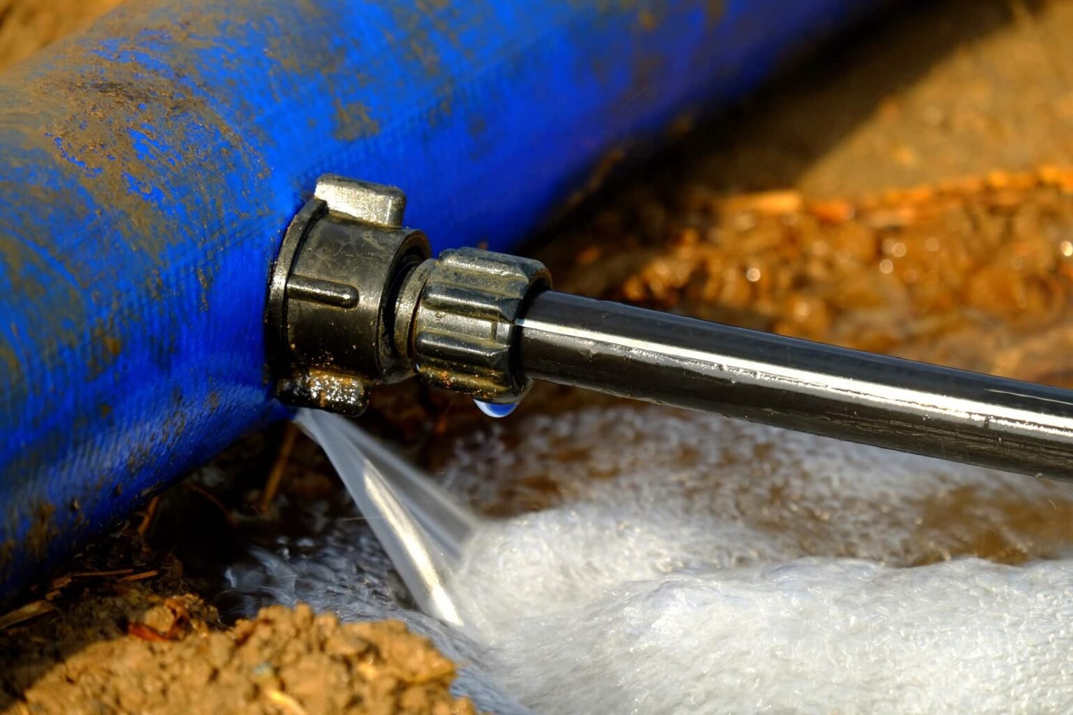 water leakage for main link pipe